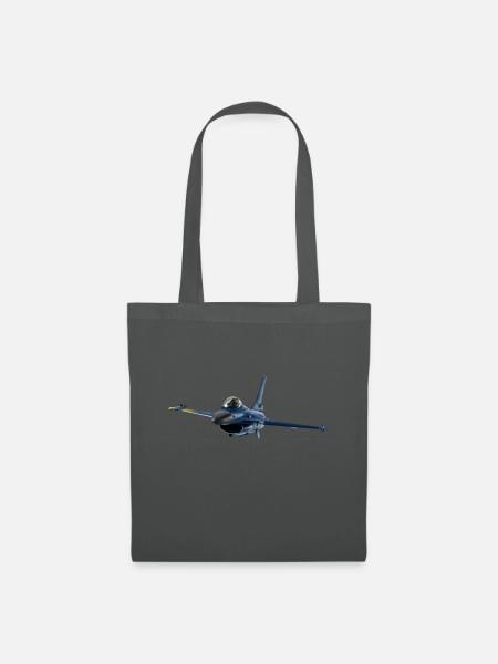 Jet F-16 Fighting Falcon - Stoffbeutel - Graphite