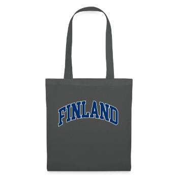 FINLANDE - Sac en tissu - gris graphite - Devant