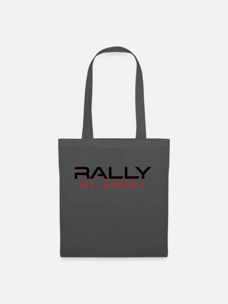 Rallye mein Sport 2 schwarz rot - Stoffbeutel - Graphite