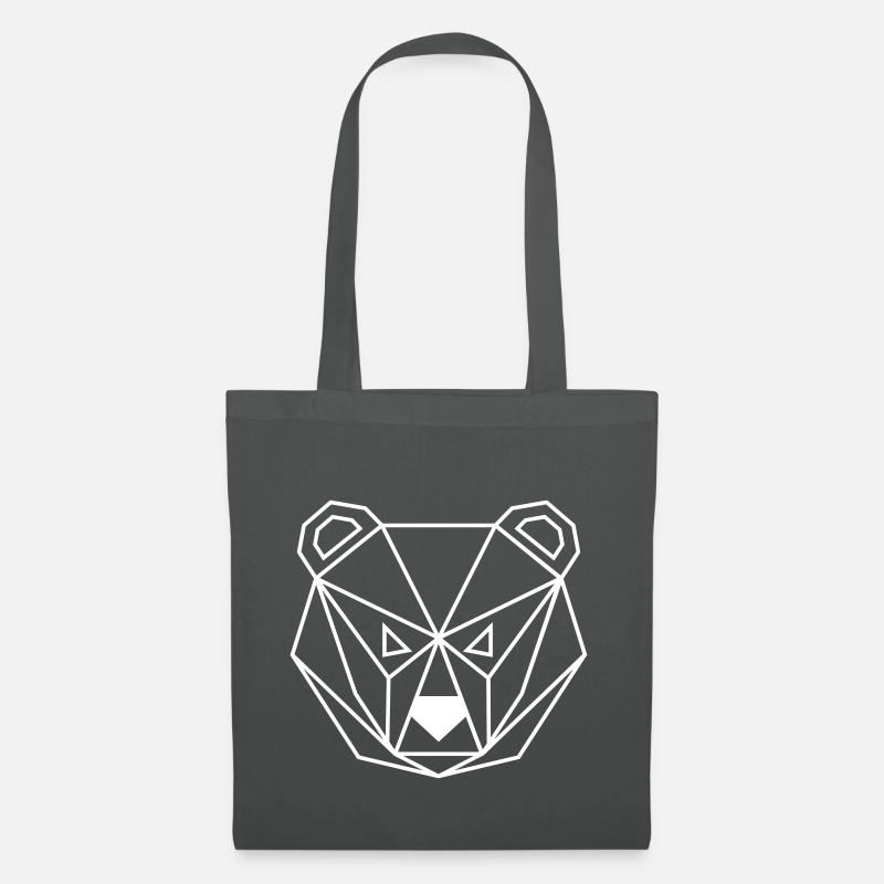Bear geometric - Stoffbeutel - Graphite