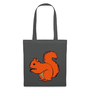 Eichhörnchen - Stoffbeutel - Graphite - Vorne