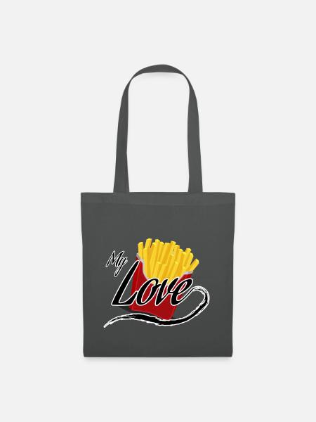 Pommes - Stoffbeutel - Graphite