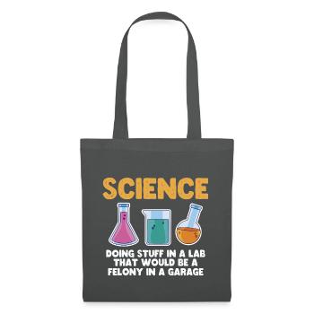 Funny Chemistry Stuff In A Laboratory - Stoffbeutel - Graphite - Vorne