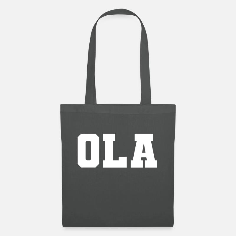 Name - Ola - Stoffbeutel - Graphite