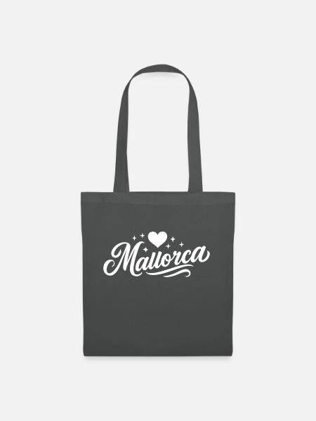 Mallorca Herz - Stoffbeutel - Graphite