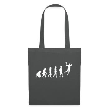 Basketball Evolution! - Sac en tissu - gris graphite - Devant