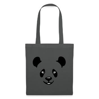 panda teddy bear cute animal t-shirt - Tote Bag - graphite grey - Front