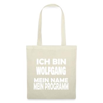 Programm Name WOLFGANG - Stoffbeutel - Natur - Vorne
