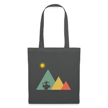 Drums drummer mountains - Tote Bag - graphite grey - Front
