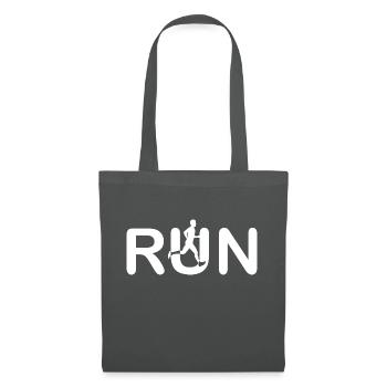 Marathon Running Run jogging - Tote Bag - graphite grey - Front