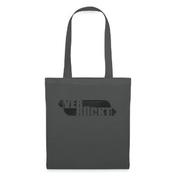 Verrückt - Stoffbeutel - Graphite - Vorne