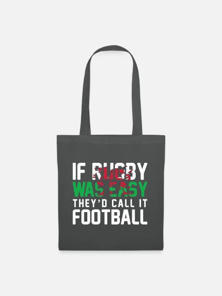 Wales Rugby Gift Welsh Welsh Flag - Tote Bag - graphite grey
