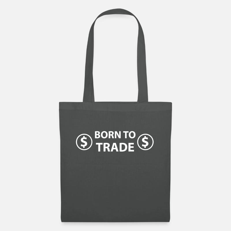 Crypto Bitcoin Trading - Stoffbeutel - Graphite