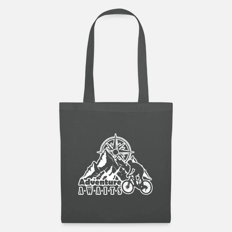 Das Abenteuer erwartet Dich - Adventure Awaits - Stoffbeutel - Graphite