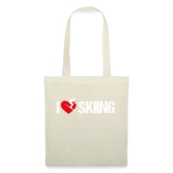 I love skiing - Stoffbeutel - Natur - Vorne