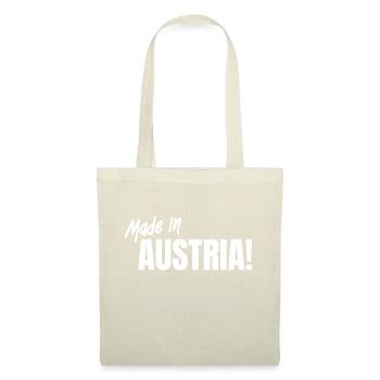 Made in Austria – pure pride of homeland - Tote Bag - nature - Front