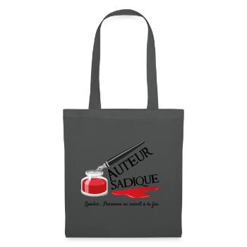Auteur Sadique - Sac en tissu - gris graphite - Devant
