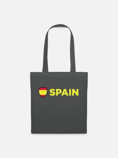 Nationalflagge von Spanien - Stoffbeutel - Graphite