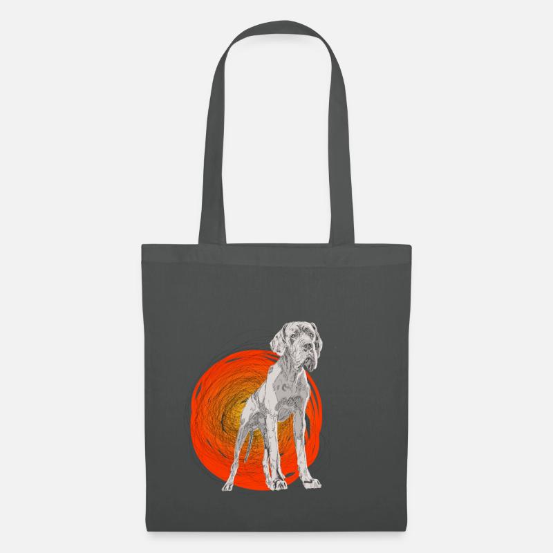 Deutsche Dogge - Stoffbeutel - Graphite