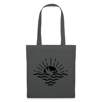sunset pigeon - Tote Bag - graphite grey - Front