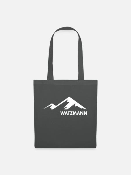 Berg Watzmann Bayern - Stoffbeutel - Graphite