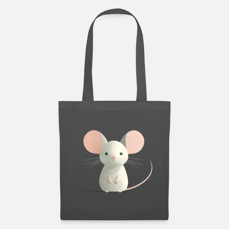 Maus - Stoffbeutel - Graphite