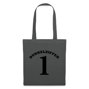 DUNKELZIFFER 1 - Stoffbeutel - Graphite - Vorne