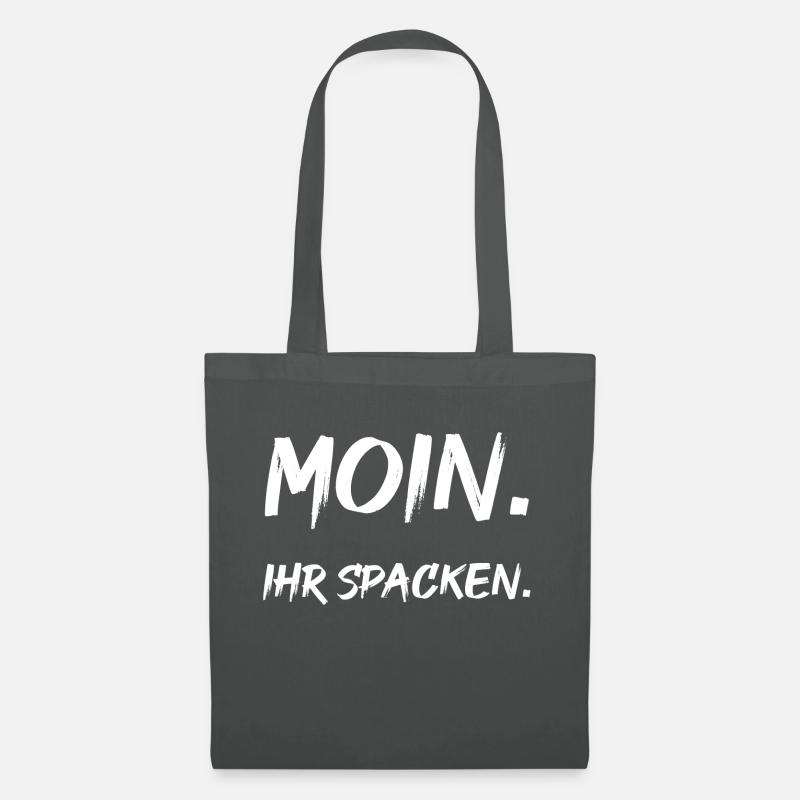 Moin. Ihr Spacken. - Stoffbeutel - Graphite