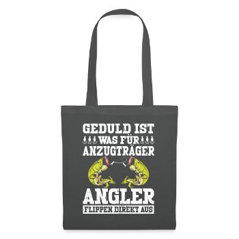 GEDULD IST WAS FUR ANZUGTRÄGER - Stoffbeutel - Graphite - Vorne
