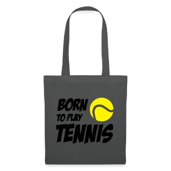 Born to play Tennis - Tote Bag - graphite grey - Front