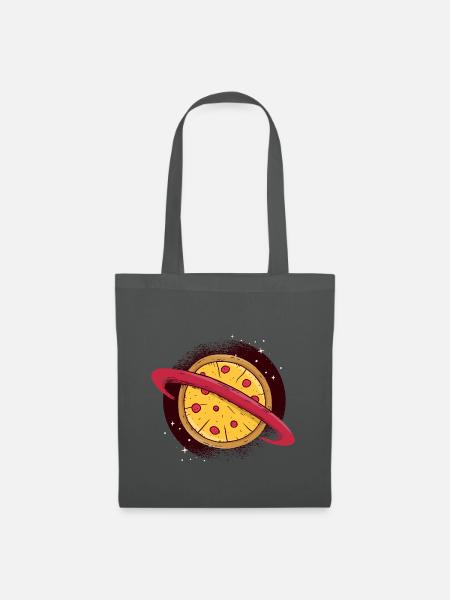 Pizza - Stoffbeutel - Graphite
