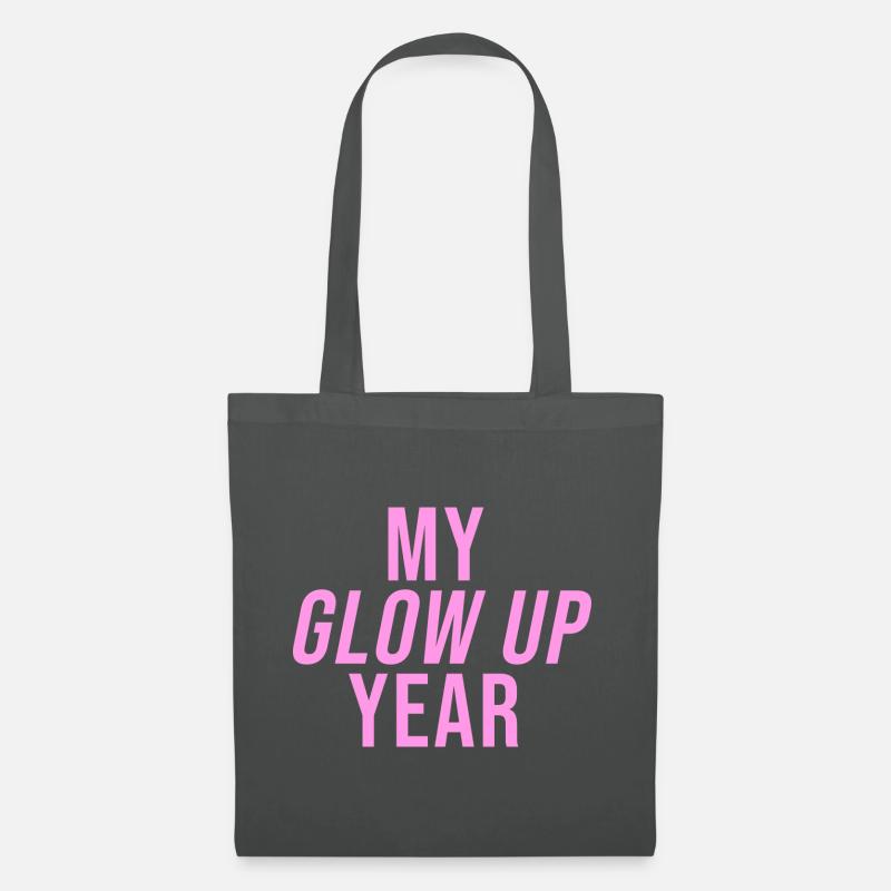 Glow Up Year - Stoffbeutel - Graphite