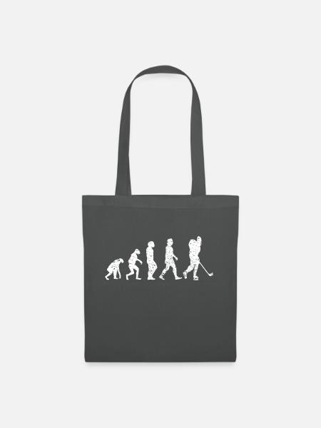 Eishockey Wintersport Geschenk Eishockeyteam - Stoffbeutel - Graphite