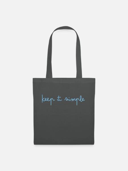 keep it simple - Stoffbeutel - Graphite