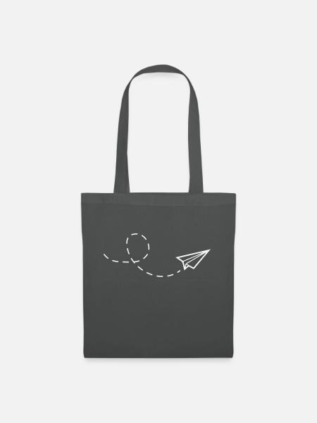 Papierflieger - Stoffbeutel - Graphite