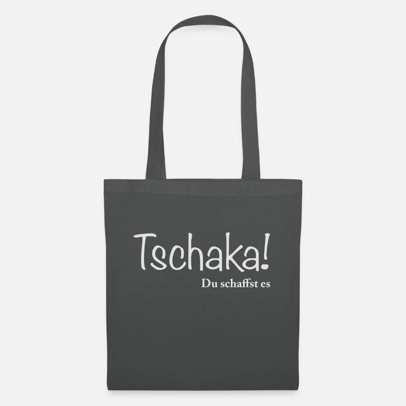 tschakka du schaffst es w - Stoffbeutel - Graphite
