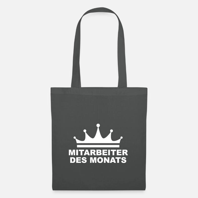 Mitarbeiter Des Monats Lustig Büro Arbeit Geschenk - Stoffbeutel - Graphite