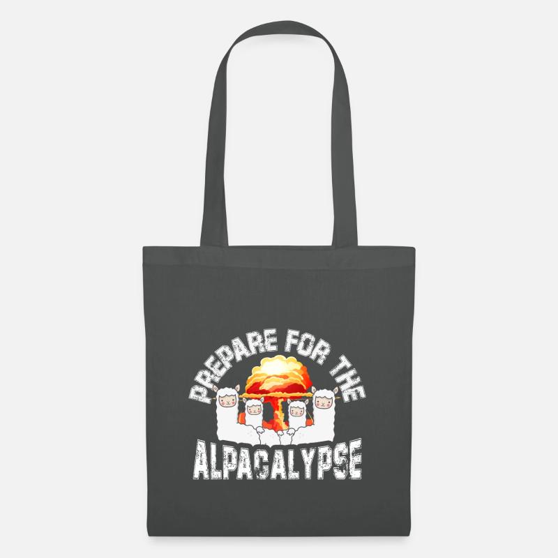 Préparez-vous à l'Alpacalypse - Sac en tissu - gris graphite