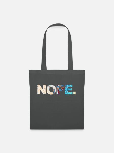 NOPE - sei kein ja-Sager! - Stoffbeutel - Graphite