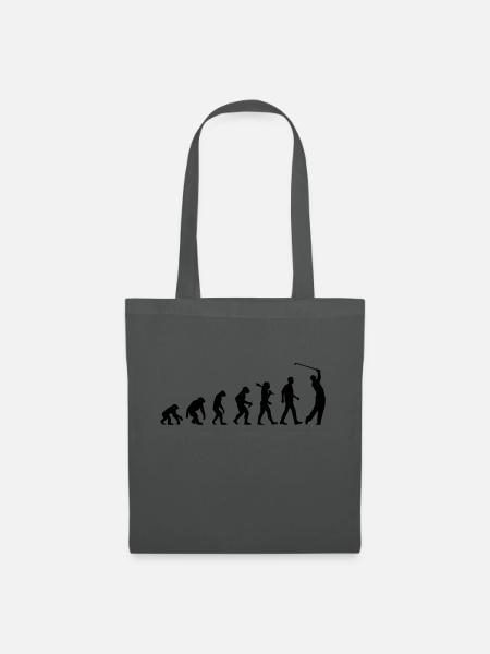Evolution Of Golf - Stoffbeutel - Graphite