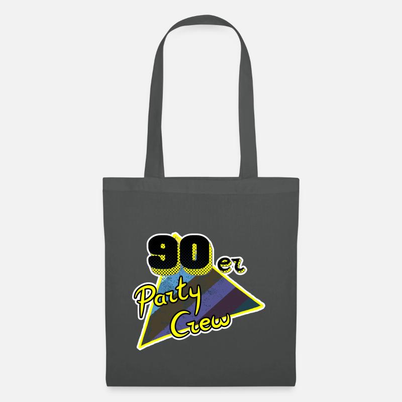 90er Party Crew - Stoffbeutel - Graphite