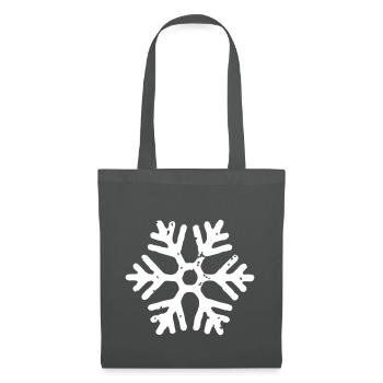 flocon de neige - Sac en tissu - gris graphite - Devant