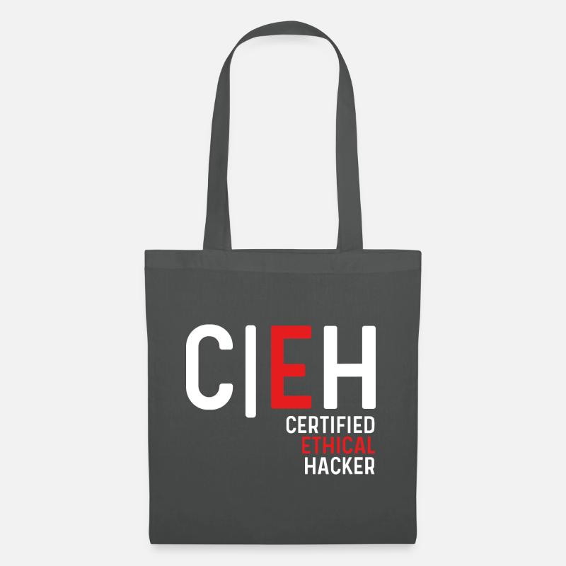 Hackers Ethical Cyber Security Hacking - Sac en tissu - gris graphite