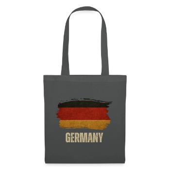Grunge flag of Germany, I love Germany - Tote Bag - graphite grey - Front