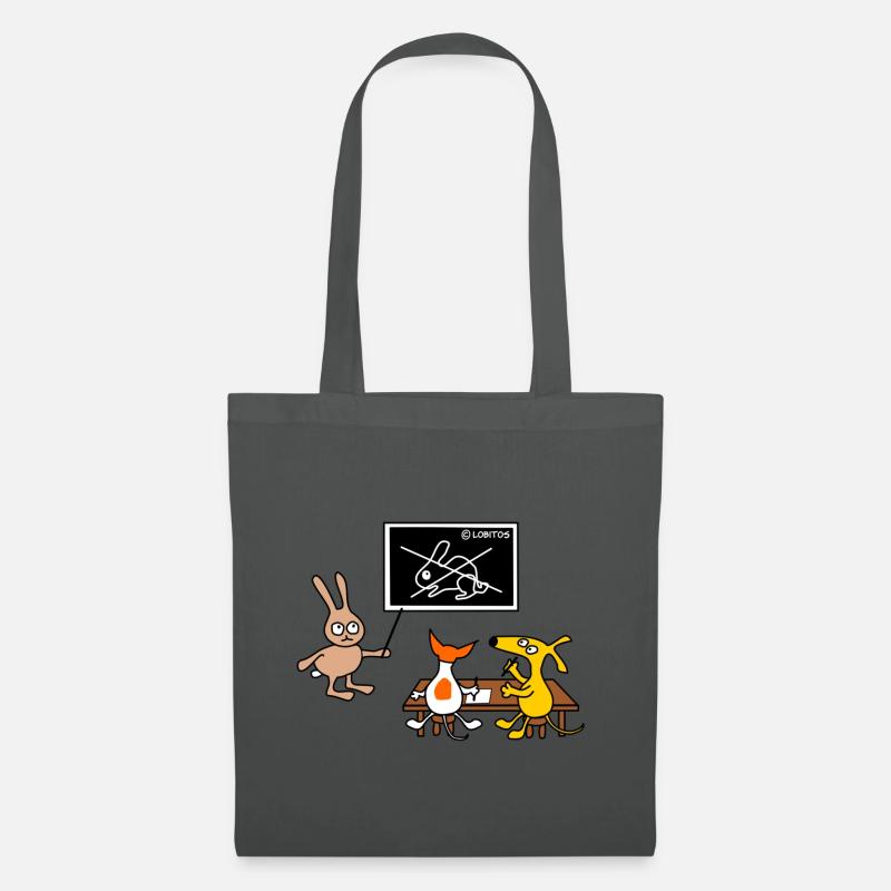 Hundeschule - Stoffbeutel - Graphite