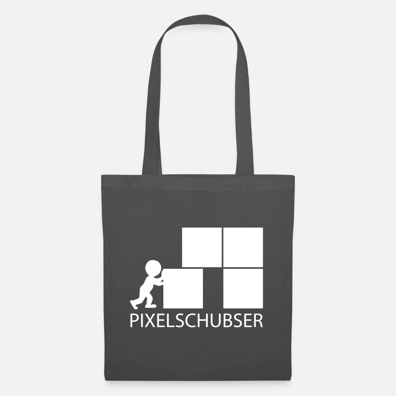 Pixelschubser und stolz darauf! - Stoffbeutel - Graphite