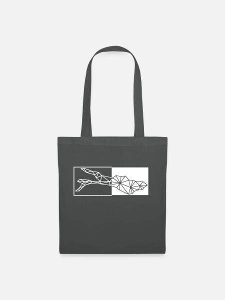 Bodensee | Polygon | Weiss - Stoffbeutel - Graphite