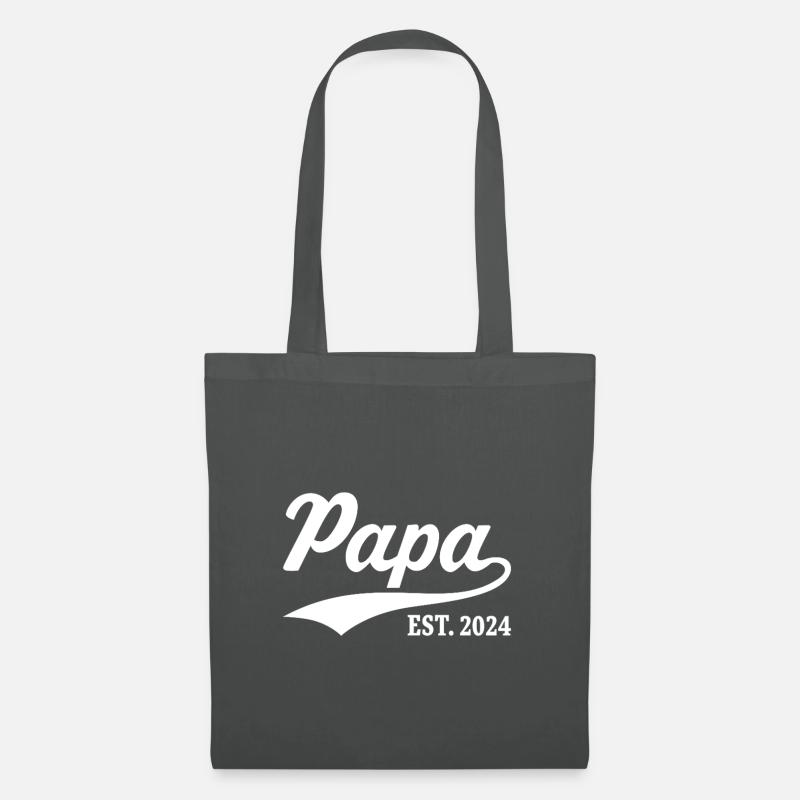 Papa Est. 2024 - Stoffbeutel - Graphite