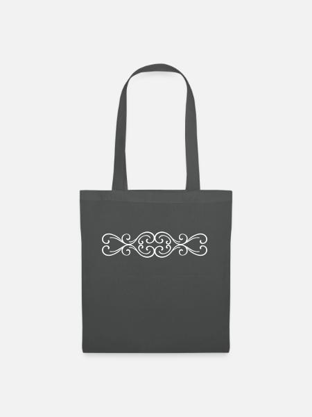 Ornament Linie - Stoffbeutel - Graphite