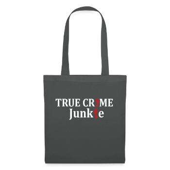 TRUE CRIME: True Crime Junkie - Stoffbeutel - Graphite - Vorne